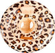 Merkloos sans marque swim essentials exclusive baby float beige leopard (0-1 jaar)