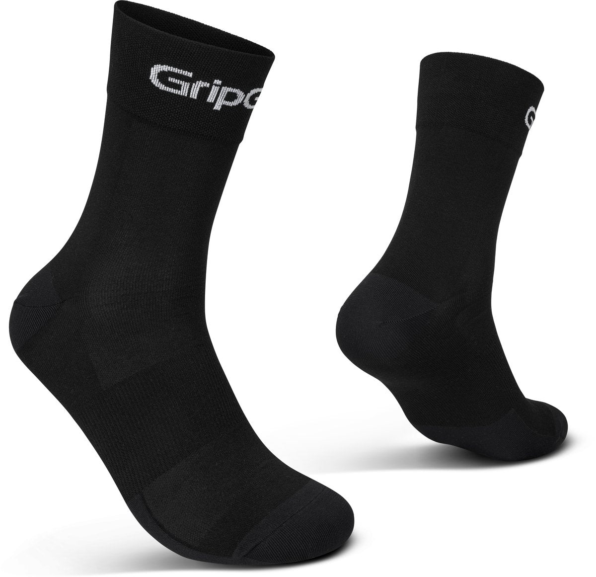 Gripgrab - calcetines de ciclismo de verano de corte regular 1 par de calcetines de ciclismo coolmax - unisex - negro