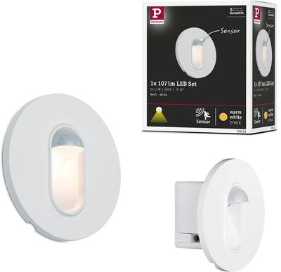 Paulmann LED recessed wall lamp wall round 78 mm 1.1w 65lm 230v 2700k white