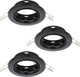 Foco empotrable Eglo agulo 1 - gu10 - ø 8,5 cm - negro - juego de 3 piezas - inclinable