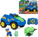 Paw Patrol: Il film Dino, Dino Tow Dash RC, veicolo telecomandato con action figure di Chase e Stegosaurus