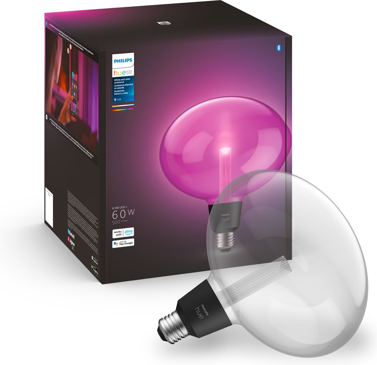 Philips hue lightguide elipse - luz blanca y de color - E27