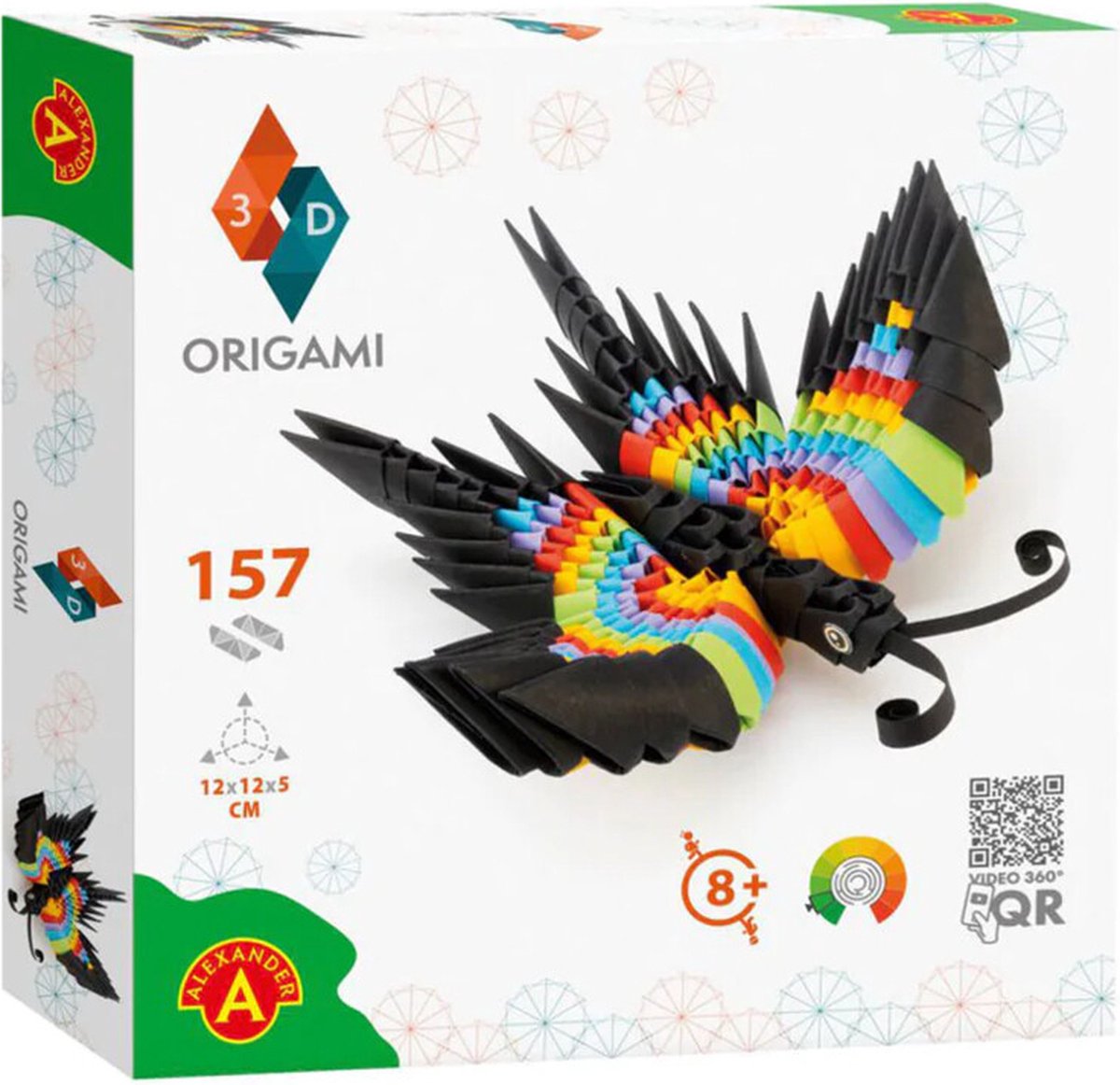 Alexander toys origami 3d butterfly 154 stukjes