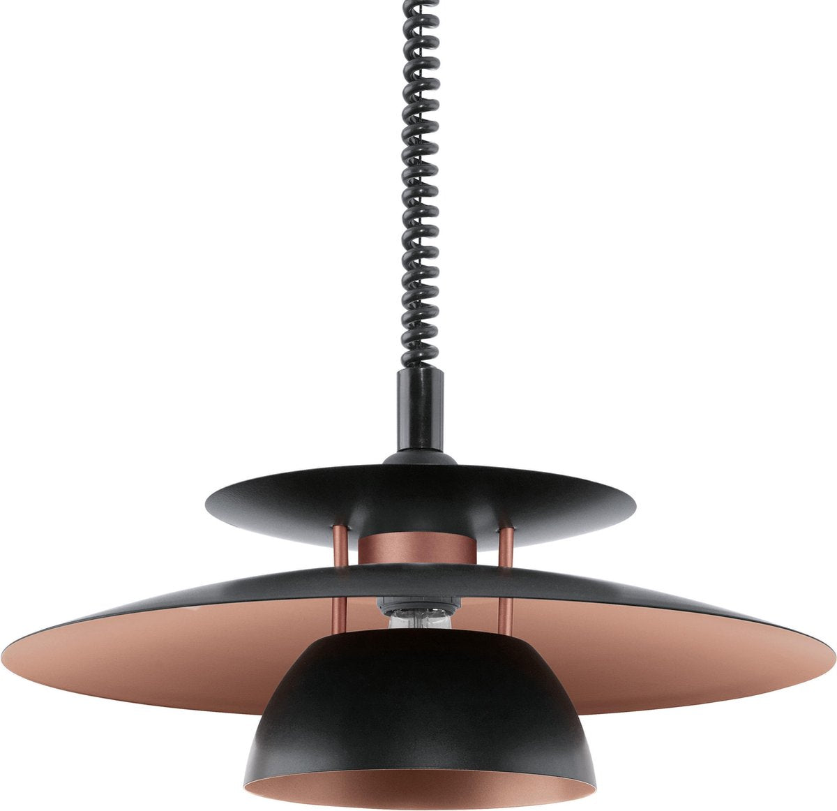 Eglo brenda hanglamp - e27 - ø 43 cm - zwart koper