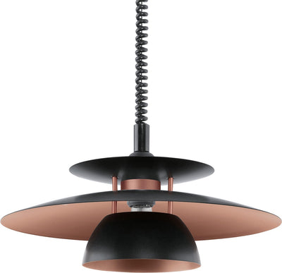 Lampada a sospensione Eglo brenda - e27 - ø 43 cm - rame nero