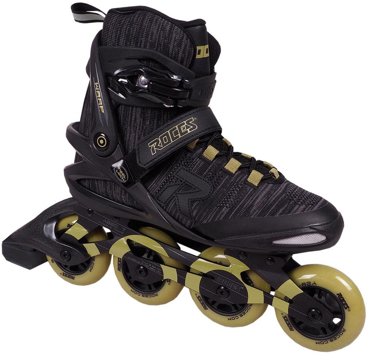 Roces warp thread tif 84 skeelers - inline skates - volwassenen - zwart olijf - maat 43