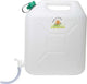 Eda - tanica - con rubinetto - 20 litri - tanica per acqua - bianca