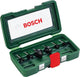 Juego de fresas para madera hm Bosch de 6 piezas - diámetro 6 mm