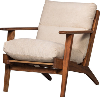 Woood houston fauteuil - bouclé hout - naturel - 86x71x71