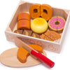 Bigjigs Box in legno con taglio del pane, 17dlg.