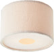 Brilliant teddy - lampada da soffitto - e27 max 1x25w - tessuto teddy - beige