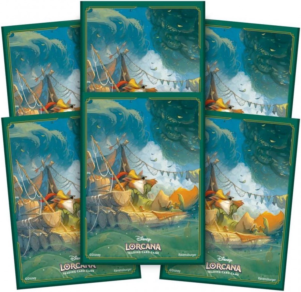 Buste protettive per carte Disney Lorcana - Robin Hood - 65 pezzi con finitura opaca