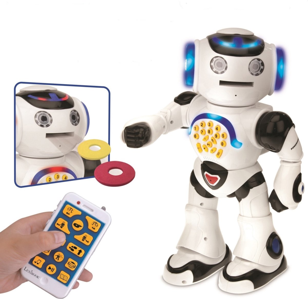 Robot interattivo Lexibook powerman® per imparare e giocare incl. telecomando (olandese)