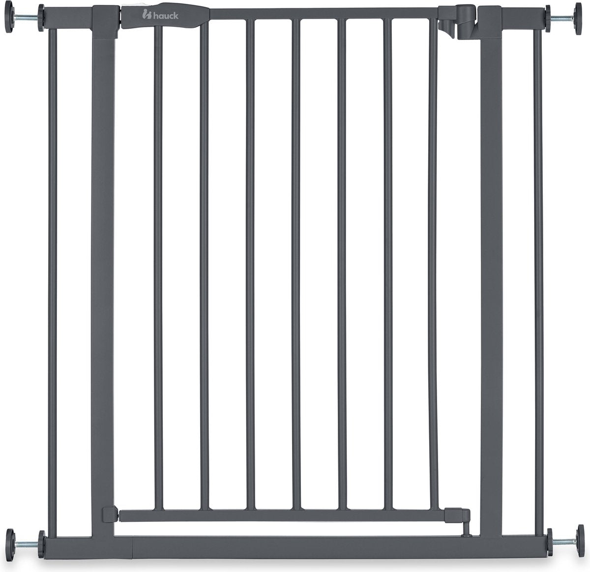 Cancelletto di sicurezza Hauck open n stop 2 - cancelletto per scale - grigio scuro - 75-80 cm