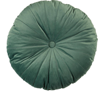 Cojín decorativo Kaat Amsterdam mandarina - diámetro 40 cm - gris verde -
