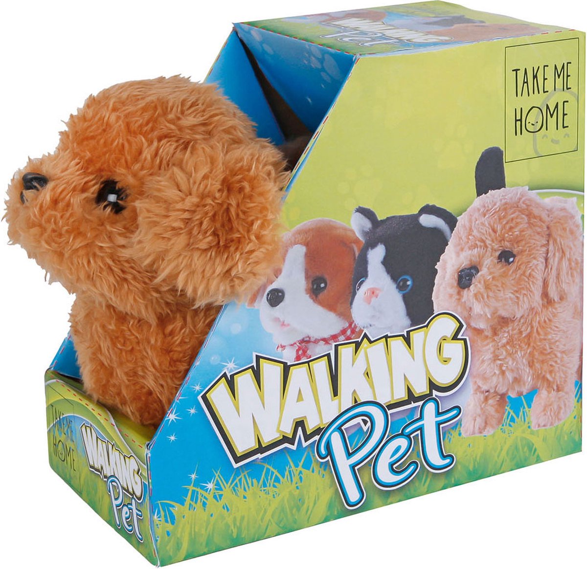 Take Me Home Interactive Loop Dog Brown, 15,5 cm