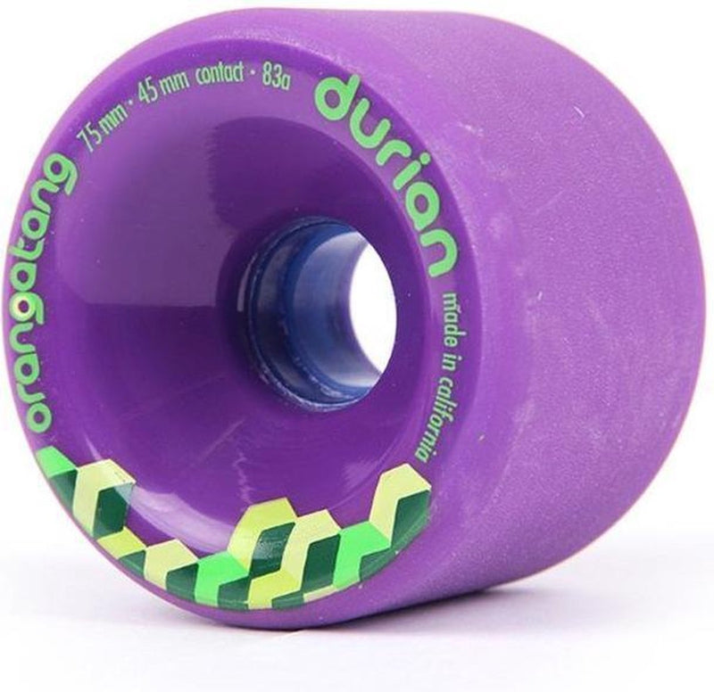 Ruedas de longboard Orangatang durian 75mm violeta (juego de 4)