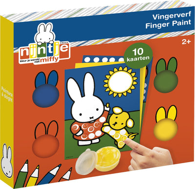 Miffy Creative con pintura con los dedos