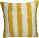 Cuscino collezione HD righe cotone giallo 45x45cm
