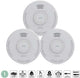 Alecto smoke detector SD110 3x - fire detector with 10 year sensor - meets European standard - 3 pieces