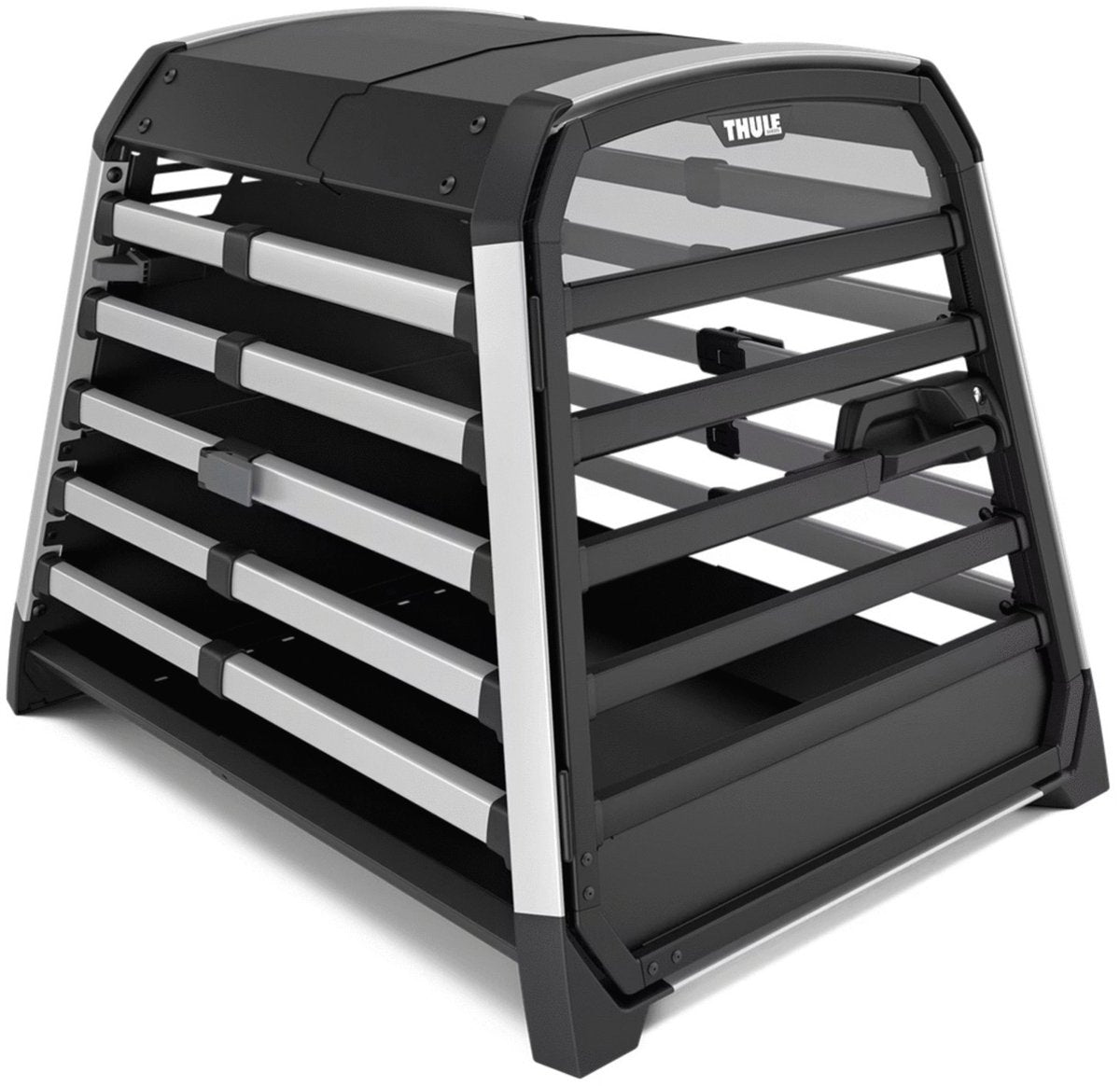 Thule allax caja de transporte compacta - caja de coche para perros - gris 77-82x65x65 cm m compact