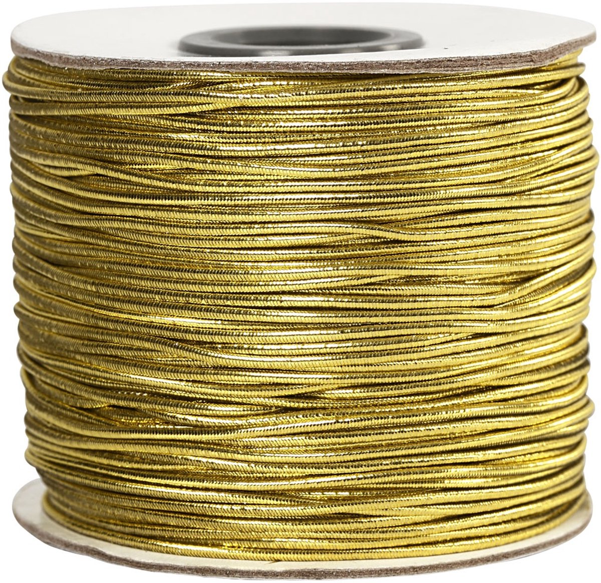 Creativ company elastic cord, thickness 1 mm, gold, 100 m 1 roll