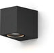 Calex aplique downlight sanremo - gu10 - ip54 resistente al agua y al polvo - apto para interior y exterior - fácil instalación - rectangular - negro
