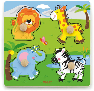 Vigatoys viga giocattoli - forma puzzle di animali da safari