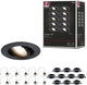 Lampada da incasso Paulmann set da 10 orientabile tondo 90 mm 30° gu10 max. 10x10w 230v dimmerabile nero