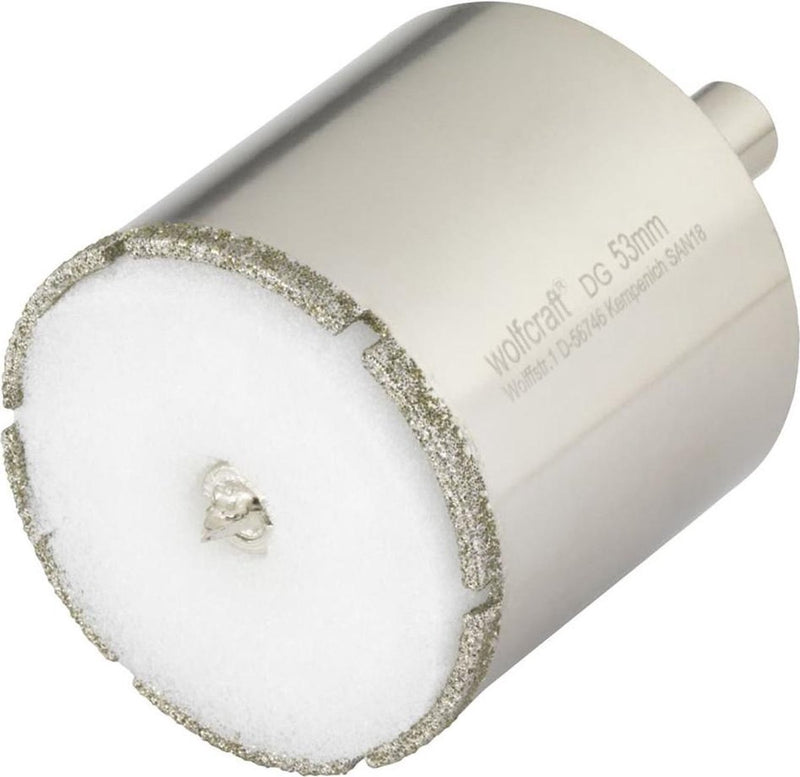 Wolfcraft - punta per piastrelle 53 mm - sega a tazza diamantata - punta diamantata 53 mm - 5929000