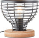 Brilliant avia - lampada da tavolo - e27 max 1x40w - colore legno nero