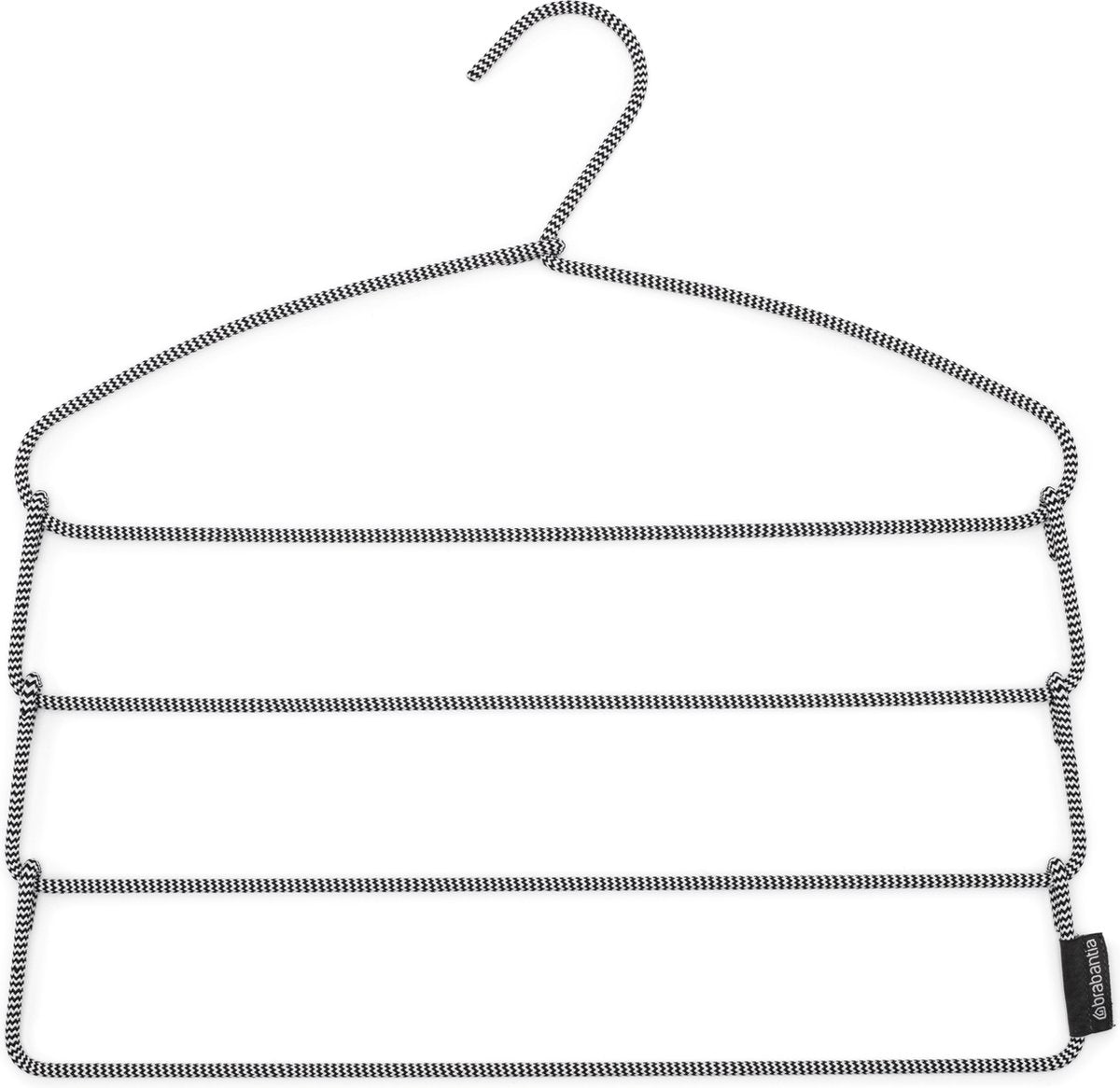 Brabantia percha para pantalones soft touch - negro blanco