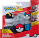 Jazwares pokémon - clip 'n' go poke ball cinturón set squirtle