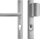 Axa veiligheidsbeslag (curve plus) smal aluminium geslepen: duwer-kruk (model d-duwer blok) pc72 met kerntrekbeveiliging skg***