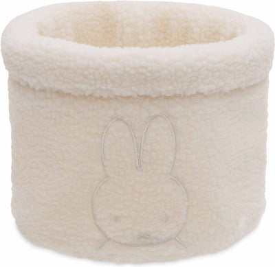 Jollein x Miffy - cestino fasciatoio - cestino fasciatoio per la cameretta del bambino - 14x18 cm - cestino portaoggetti - farina d'avena Teddy Miffy