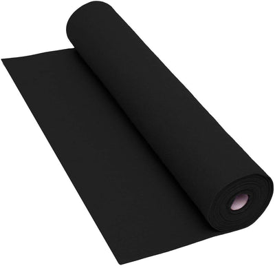 Colorations zwarte viltrol knutselmateriaal 160 gsm 5 meter x 45 cm.