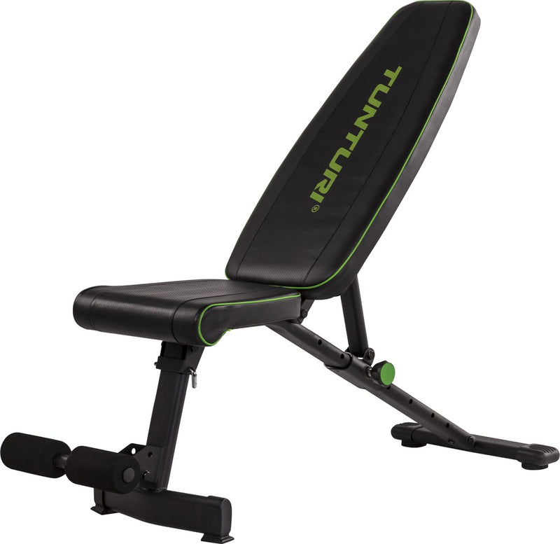 Tunturi ub20 banco de ejercicios utilitario - banco de pesas - banco de entrenamiento - banco de músculos abdominales - ajustable - incl. aplicación de entrenamiento gratuita