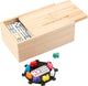Giochi di Longfield Train Messican Dominospel Double 12 Box in legno