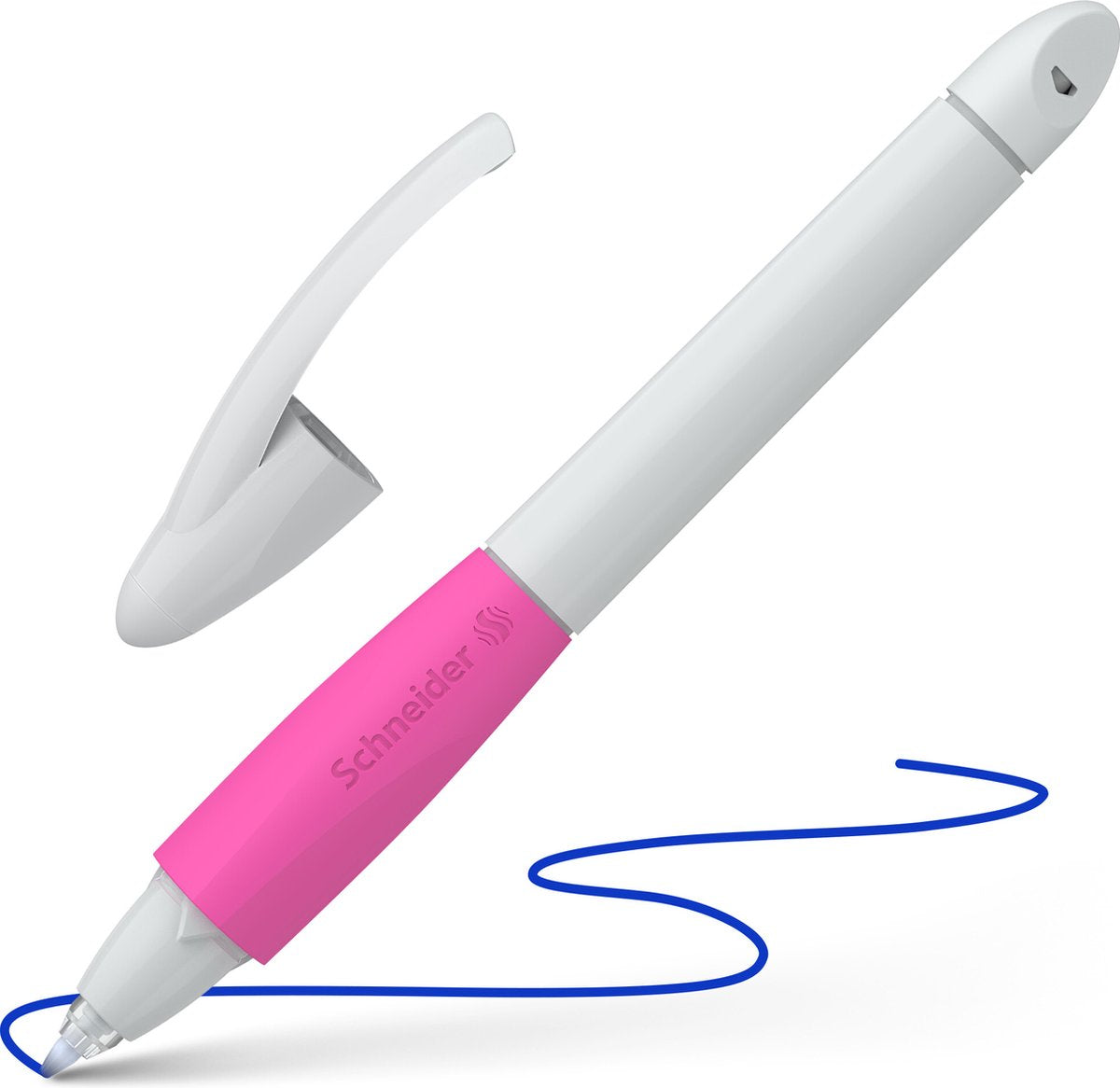 Schneider schrijfwaren schneider rollerball - base ball - lichtgrijs roze - penpunt m - s-188339