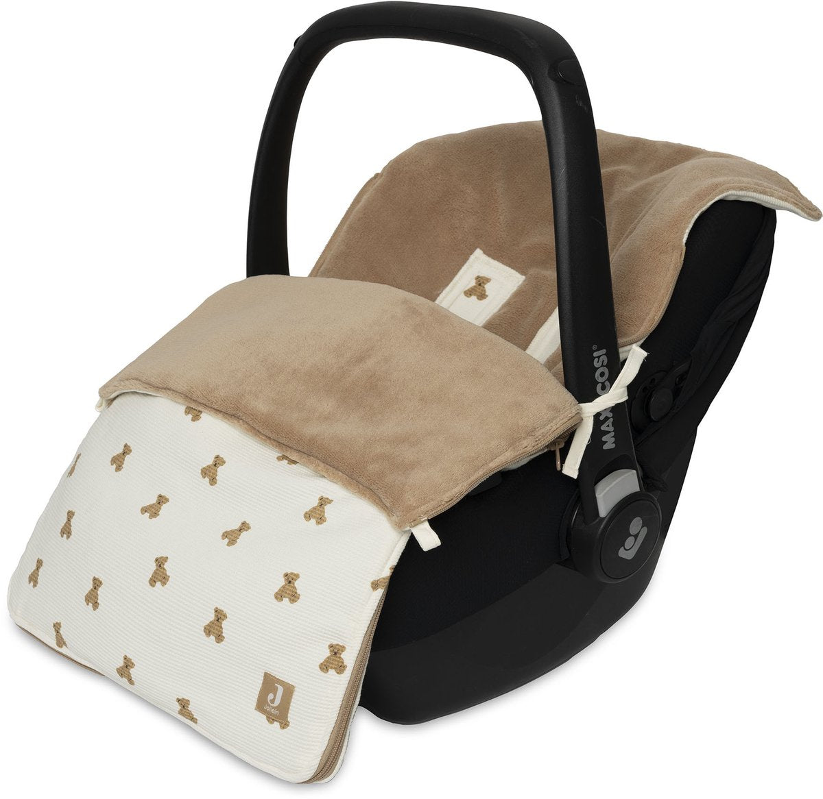 Sacco Jollein per seggiolino auto - mini orsetto - 82x42 cm - waffle