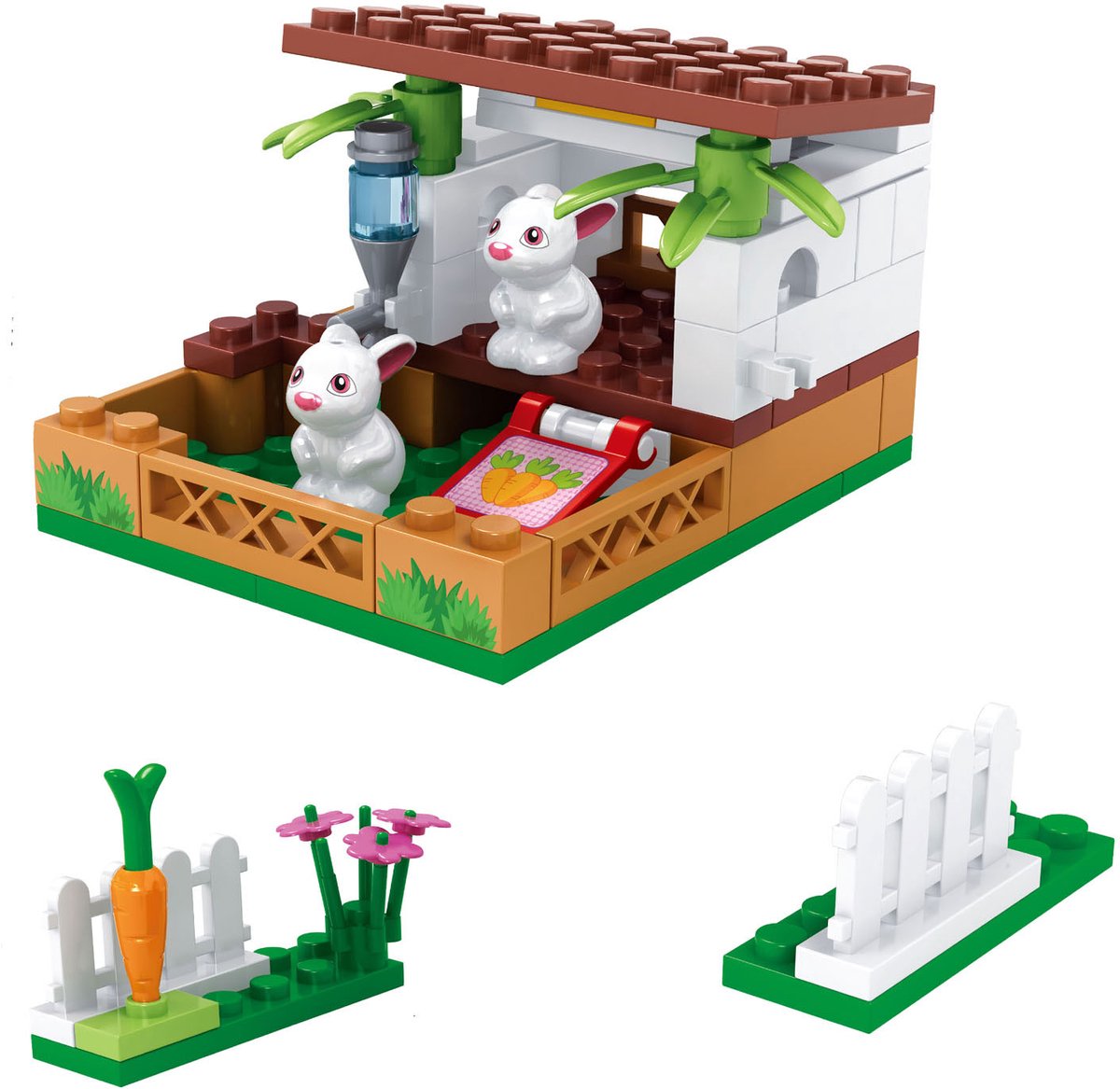 Construction set rabbit care station - 73 pieces.