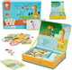 Classic World World Magnet Game Forest Animals, 60DLG.