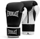 Guanti Everlast Powerlock og da allenamento (kick)boxing con velcro, bianco e nero, 14 once