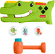 Rolligator sit and tap Fisher-Price - giocattolo per bambini con attività di tapping e gioco di gattonamento - 3 palline e martello