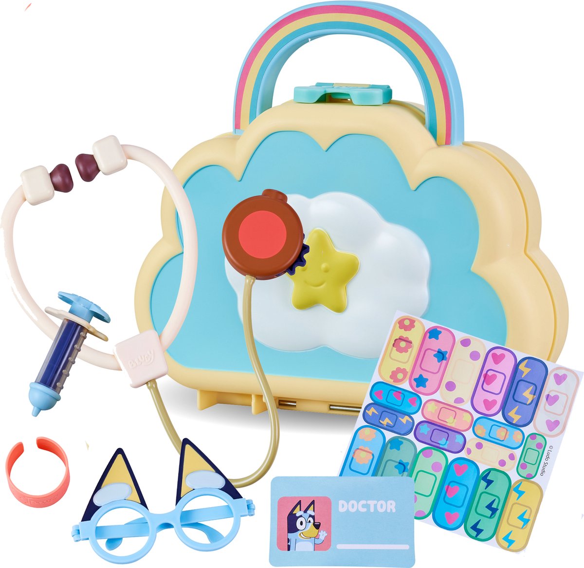 Juicio de juguetes de Moose Bluey Doctor Play