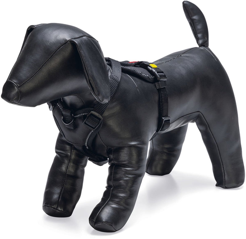 Beeztees parinca premium y-harness - arnés para perros - nylon - negro - 37-40 cm x 15 mm