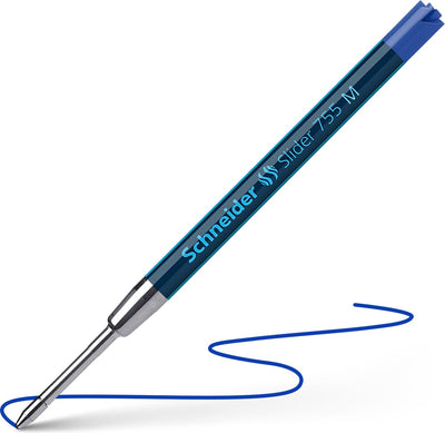 Schneider strumenti di scrittura ricarica per penna a sfera Schneider - slider 755 jumbo - pennino m - blu - s-175603