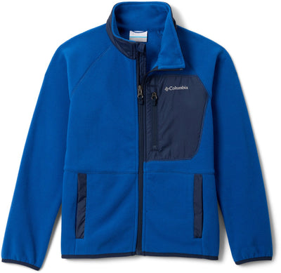 Maglione da esterno Columbia fast trek™ v con zip intera per bambini - blu montagna, blu navy collegiale