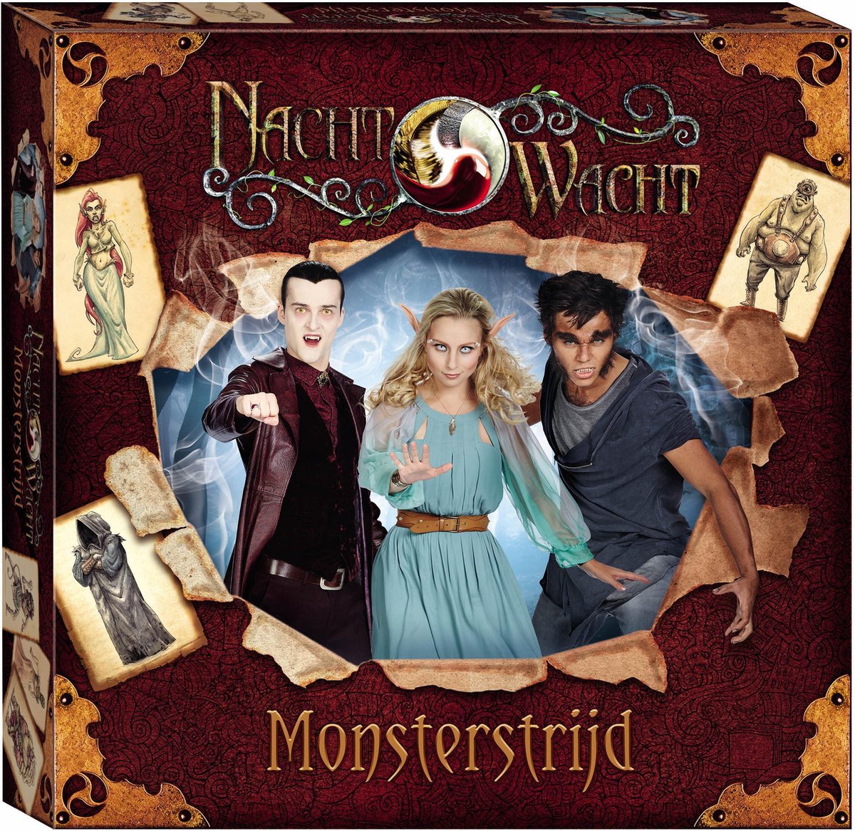 Nachtwacht bordspel - monsterstrijd - 1 tot 3 spelers