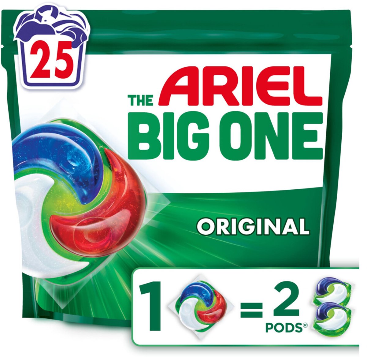 Ariel 3in1 wasmiddel pods the big one original - 25 wasbeurten
